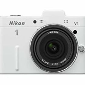 【中古】【非常に良い】Nikon ミラーレス一眼カメラ Nikon 1 (ニコンワン) V1 (ブイワン) 薄型レンズキット ホワイトN1 V1ULK WH g6bh9ry