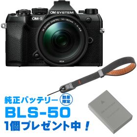 OM SYSTEM オーエムシステム OM-5 Mark II 14-150mm II レンズキット ブラック＋P-CB-296(ディープグレー) セット 今なら純正スペアバッテリープレゼント！