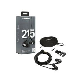 SHURE SE215-K-A プロフェッショナル 高遮音性 イヤホン ブラック|有線 イヤモニ カナル型 有線イヤホン インイヤーモニター 国内正規品