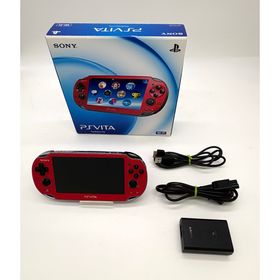 プレイステーションヴィータ(PlayStation Vita)のPlayStationVita コズミックレッド (PCH1000 )【極美品(家庭用ゲーム機本体)