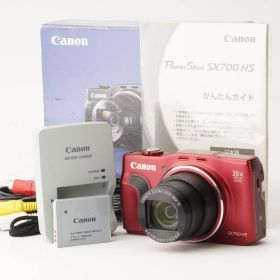 キヤノン Canon PowerShot SX700 HS レッド 30X 光学ズーム