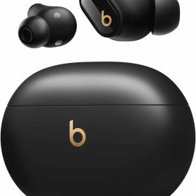 Beats Studio Buds + ワイヤレス ノイズキャンセリング - Apple デバイスと Android デバイス 内蔵マイク 耐汗 Bluetooth イヤフォン 空間オーディオ ブラック ゴールド ワイヤレス ノイキャン イヤホン ビーツ MQLH3PA/A 4549995379136 ブルートゥース Bluetooth iPhone
