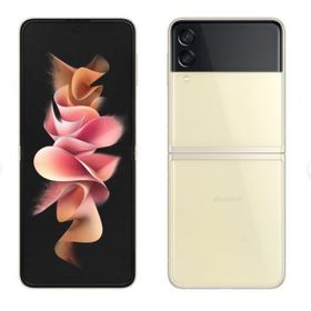 中古docomo Galaxy Z Flip3 5G SC-54B本体 Creamシムロック解除済 シムフリー SIMフリー 4942857219906d