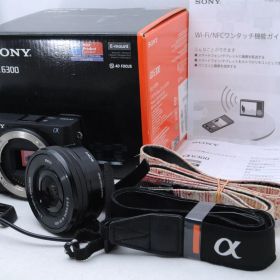 超美品 箱付き SONY α6300 ILCE-6300 ミラーレス一眼カメラ レンズキット 16-50mm OSS 4K動画 APS-C Wi-Fi NFC 動作確認済 ソニー αシリーズ デジタルカメラ 箱付き 113031-1-100