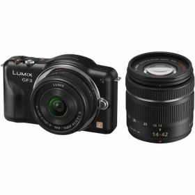 【中古】 パナソニック Panasonic LUMIX GF3 ダブルレンズキット エスプリブラック DMC-GF3W-K 当店保証30日間 人気 ミラーレス 一眼レフ 交換レンズ カメラ