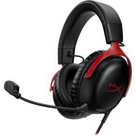 【掘り出し市】【未開封新品】HyperX Cloud III ゲーミングヘッドセット DTS Headphone X 空間オーディオ 53mmドライバー 黒赤 PC/PS5/PS4/Xbox/Switch/スマホ対応 並行輸入 保証付