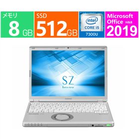【中古】パナソニック 12型 Let's note SZ6 インテル Core i5 メモリ：8GB SSD：512GB ノートパソコン ノートPC Win11 Pro Wi-Fi Webカメラ Bluetooth wifi8g512g 中古品 Office2019