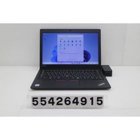 ノートパソコン Lenovo ThinkPad L390 Core i5 8265U 1.6GHz/8GB/256GB(SSD)/13.3W/FWXGA(1366x768)/Win11