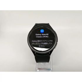 【中古】SAMSUNG Galaxy Watch6 Classic 47mm Wi-Fi/Bluetoothモデル SM-R960NZKAXJP ブラック【OSU301】保証期間1ヶ月【ランクB】