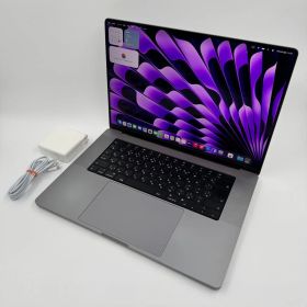 【送料無料】Apple MacBook Pro 16(2021, A2485) M1 Max / RAM 64GB / SSD 1TB / スペースグレー / 充放電回数 : 169 [MC175]