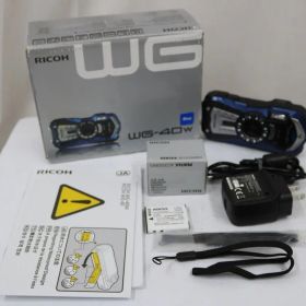 【返品保証】 【元箱付き】ペンタックス Pentax WG-40W ブルー 5x 付属品多数 コンパクトデジタルカメラ e9651