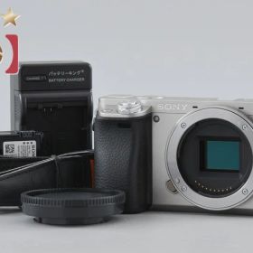 【中古】SONY ソニー α6000 ILCE-6000 シルバー ミラーレス一眼カメラ 多言語対応