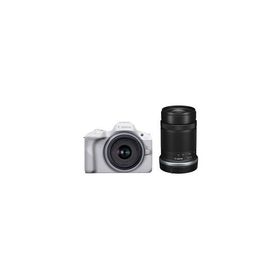 ★キヤノン / CANON EOS R50 ダブルズームキット [ホワイト]【デジタル一眼カメラ】【送料無料】
