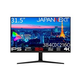 JAPANNEXT JN-IPS315UHDR-C90W-HSP 液晶ディスプレイ 31.5型/ 3840×2160/ HDMI、DP、USB-C×1/ ブラック/ スピーカー無/…