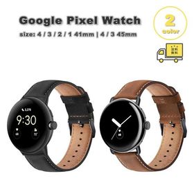グーグル ピクセル ウォッチ PUレザー スリム ビジネス ステンレスバックル バンド 全2色 Google Pixel Watch 4 / 3 / 2 /1 41mm | 4 / 3 45mm 替えベルト
