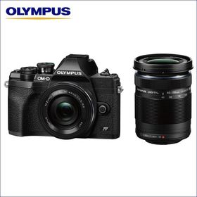 【ハンディファンプレゼント】 オリンパス(OLYMPUS) ミラーレス一眼 OM-D E-M10 MarkIV EZダブルズームキット ブラック