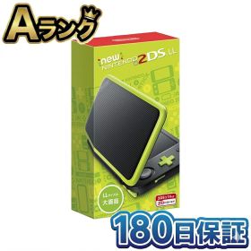 【中古】 任天堂 Newニンテンドー2DS LL ブラック×ライム 本体 JAN-S-MAAA New2DSLL 2DSLL 3DS DS ソフト対応 携帯ゲーム機 整備済み品 徹底除菌清掃済 高品質 送料無料 即日発送 翌日配送 にんてんどう げーむき ほんたい 中古 180日保証