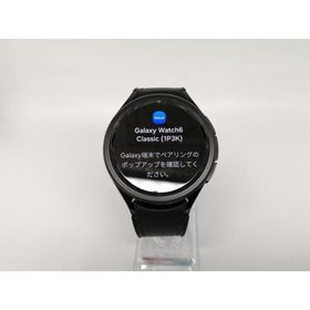 【中古】SAMSUNG Galaxy Watch6 Classic 47mm Wi-Fi/Bluetoothモデル SM-R960NZKAXJP ブラック【OSU301】保証期間１ヶ月【ランクB】