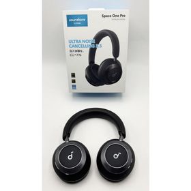 【中古 動作確認済】 Anker Soundcore Space One Pro ワイヤレス ヘッドホン ミッドナイトブラックミッドナイトブラック