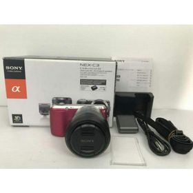 SONY α NEX-C3 ズームレンズキット ピンク 良品 動作確認済み 1ヶ月保証付 小型軽量 ミラーレス