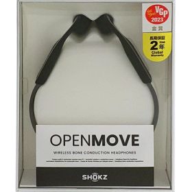 【Shokz】【未使用品】ショックス『ワイヤレス骨伝導イヤホン / OpenMove / スレートグレー』AFT-EP-000022 2020年9月発売 音響機器 1週間保証【中古】