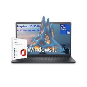 Dell Inspiron 15 3520 3000 15.6インチタッチスクリーンFHDノートパソコン。第12世代Intel 10-Core i5-1235U (Beat i7-1195G7)、32GB DDR4 RAM、1TB PCIe SSD、