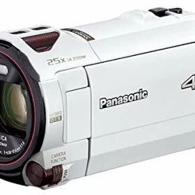 【中古】「ほぼ新品」パナソニック 4K ビデオカメラ VX992M 64GB 光学20倍ズーム ピュアホワイト HC-VX992M-W