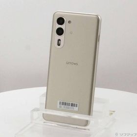 〔中古〕FCNT arrows We2 Plus 256GB シャンパンシルバー M06 楽天 SIMフリー〔377-ud〕