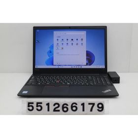 ノートパソコン Lenovo ThinkPad E590 Core i5 8265U 1.6GHz/8GB/128GB(SSD)/15.6W/FWXGA(1366x768)/Win11
