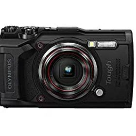 【中古】OLYMPUS デジタルカメラ Tough TG-6 ブラック 1200万画素CMOS F2.0 15m 防水 100kgf耐荷重 GPS 内蔵Wi-Fi TG-6BLK