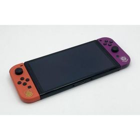 【中古 動作確認済】 Nintendo Switch(有機ELモデル) スカーレット・バイオレットエディション