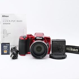 ＜美品＞ Nikon COOLPIX B600 レッド｜光学60倍ズーム搭載｜手ブレ補正｜超望遠コンデジ｜簡単操作モデル