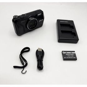 【中古 動作確認済】 RICOH WG-6 ブラック 本格防水カメラ 20メートル防水 耐衝撃 防塵 耐寒 2000万画素