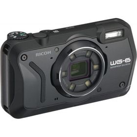 RICOH WG-6 ブラック 本格防水カメラ 20メートル防水 良品 動作確認済み 1ヶ月保証付 4K動画 防塵防滴