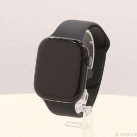 〔中古〕Apple(アップル) Apple Watch Series 10 GPS 46mm ジェットブラックアルミニウムケース ブラックスポーツバンド〔377-ud〕