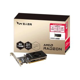 玄人志向 AMD Radeon RX 6400 グラフィックボード 4GB ロープロファイル RD-RX6400-E4GB/LP 国内正規品