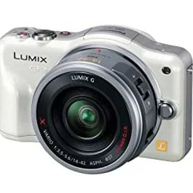 【中古】パナソニック ミラーレス一眼カメラ LUMIX GF3 電動ズームキット シェルホワイト DMC-GF3X-W