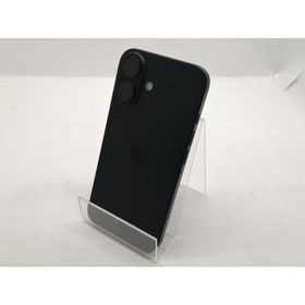【中古】Apple docomo 【SIMフリー】 iPhone 16 128GB ブラック MYDQ3J/A【宇田川】保証期間１ヶ月【ランクB】