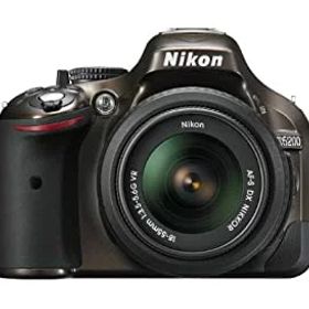 【中古】(非常に良い)Nikon デジタル一眼レフカメラ D5200 レンズキット AF-S DX NIKKOR 18-55mm f／3.5-5.6G VR付属 ブロンズ D5200LKBZ