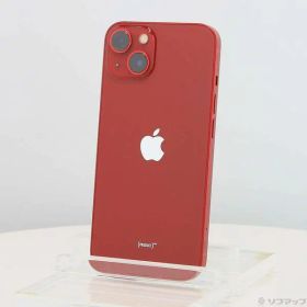 【中古】Apple(アップル) iPhone13 128GB プロダクトレッド MLNF3J／A SIMフリー 【258-ud】