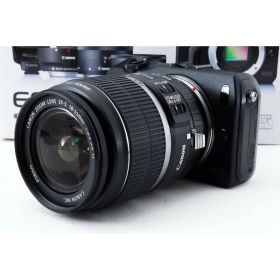 【中古】キヤノン Canon EOS M ブラック ブラック レンズキット 美品 軽量・コンパクト ストラップ付き カメラ 中古 人気 おすすめ 高画質