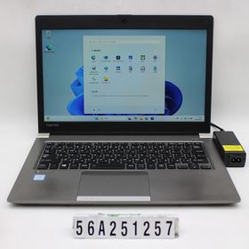 東芝 Dynabook R63/DN Core i5 8250U 1.6GHz/8GB/256GB(SSD)/13.3W/FHD(1920x1080)/Win11 【中古】