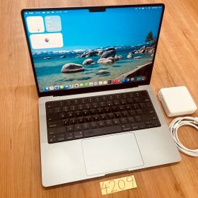 【動作確認済】 MacBook pro 14インチ 2021 Apple M1 MAX 64GB 1TB 動画編集可能 カメラ内蔵 ノートPC SSD搭載 macOSインストール済 【4209】