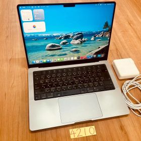 【動作確認済】 MacBook pro 14インチ 2021 Apple M1 MAX 64GB 1TB 動画編集可能 カメラ内蔵 ノートPC SSD搭載 macOSインストール済 【4210】