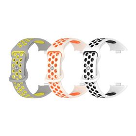 (LICHIFIT) Xiaomi Smart Band 9 pro/Redmi Watch4対応バンド 混色 シリコン製 ベルト 替えバンド スポーツベルト 通気性 耐久性 脱着簡