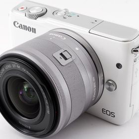 キヤノン ミラーレス一眼 CANON EOS M10 レンズキット ホワイト 中古 Wi-Fi搭載 新品SDカード付き 届いてすぐに使える スマホに送れる 動