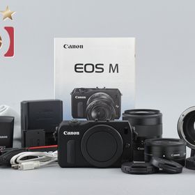 【中古】Canon キヤノン EOS M ダブルレンズキット ブラック