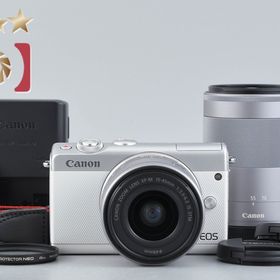 【中古】Canon キヤノン EOS M100 ダブルズームレンズキット ホワイト