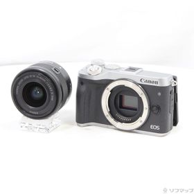 (中古)Canon EOS M6 EF-M15-45 IS STM レンズキット シルバー(262-ud)