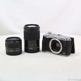 (中古)Canon EOS M6 ダブルズームキット シルバー(344-ud)